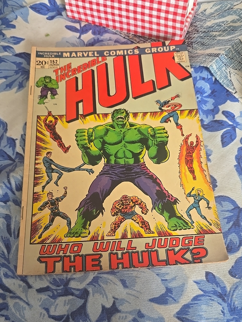 Marvel THE INCREDIBLE HULK No. 152 (1972) Fantastic Four Appearance!